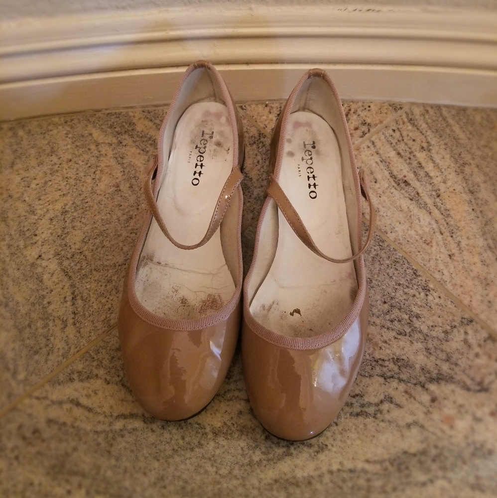 Repetto Pale Pink Ballerina Shoes